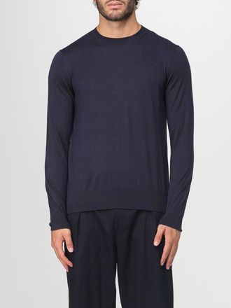 Agnona Mens Crewneck Long Sleeve Sweater - Dark Blue Cashmere - Size Medium