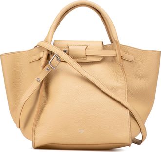 Celine Pre-owned Womens Belt Bag Leather Satchel - Beige - One Size