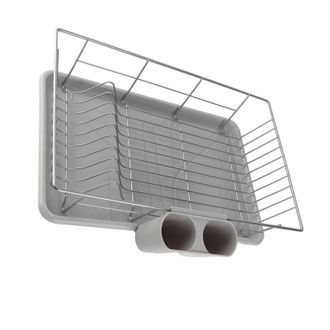 OEM Soporte Para Verduras De Metal Galvanizado Electrol&iacute;ticamente - Almacenamiento De Secado R&aacute;pido, Bandeja Recogegotas, Soporte Extra&iacute;ble Para Palillos,