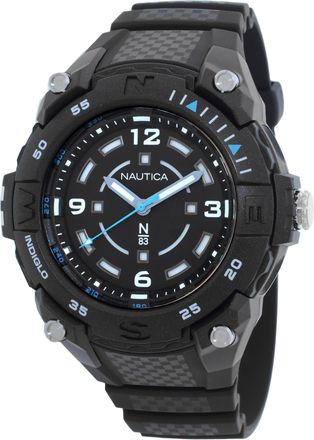 Nautica Coronado Bay Quartz Black Dial Mens Watch NAPCNF001