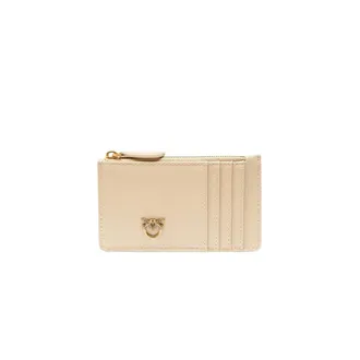 Pinko Pinko, Accessoires, Dames, Beige, ONE Size, Katoen, Airone Cardholder