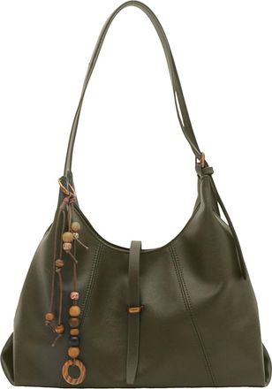 Generic PU Leather Casual Tote Handbag Large Capacity All-Match Shoulder Bag (Green)