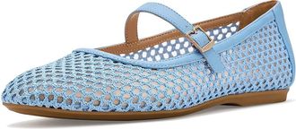 Dr. Scholls Wren Womens Dress Flat Shoes Blue Sky Woven : 9.5 W, Synthetic