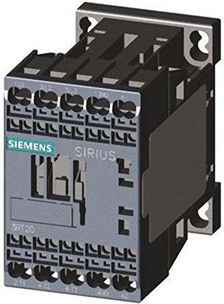 SIEMENS Contactor De Potencia 12a 3p 24v Cc 1z 0r S00 3rt2017-2bb41