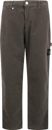 Stone Island Cotton Moleskin Tc Organic Cotton Garment Dyed Trousers