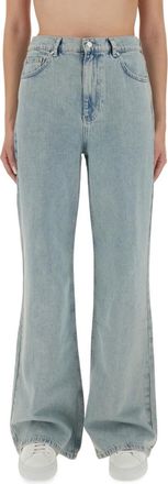Moschino Denim Flared High Rise Jeans