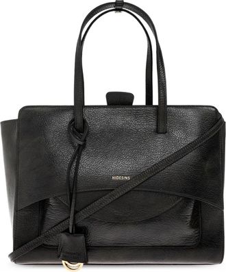 Hidesins Flap Grote Tas - Dames - Shoppers - Groen - ONE Size - Leer - Tassen