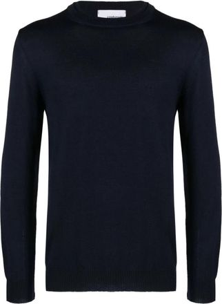 Costumein Arnold Sweater - Heren - Ronde hals truien - Blauw - 2XL - Wol - Truien & Vesten