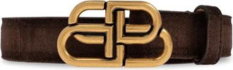 Balenciaga BB Logo Riem - Dames - Riemen - Bruin - 65 CM - Leer - Accessoires