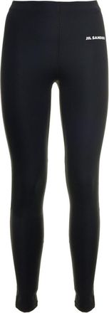Jil Sander Black Polyamide Logo Activewear