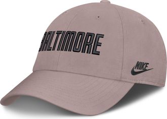 Nike Baltimore Orioles Cooperstown Club Nike Mens MLB Adjustable Hat in Brown | NB4829BBBI-C0V