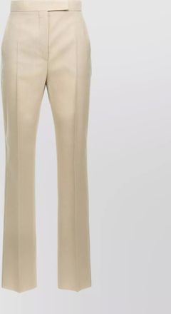 Max Mara high-waisted pants with front pleats and button detail