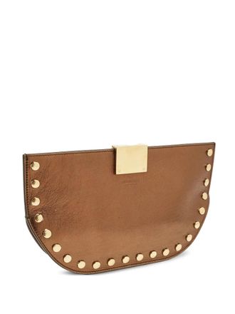 Burberry Olympia leather clutch - Brown