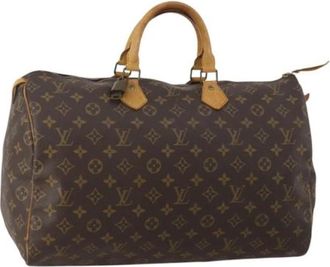 Louis Vuitton Pre-owned Speedy 40 Handtas - Dames - Vintage Handtas - Bruin - ONE Size - Leer - Vintage