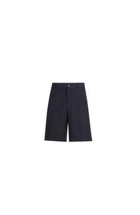 Brunello Cucinelli Garment-dyed Bermuda shorts in Navy Blue at Nordstrom, Size 56 It