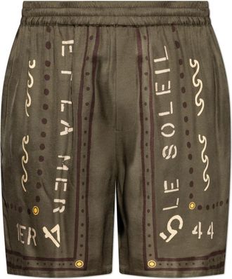 Balmain Bermuda Shorts met Club Print - Heren - Korte Broeken - Groen - S - Korte Broeken