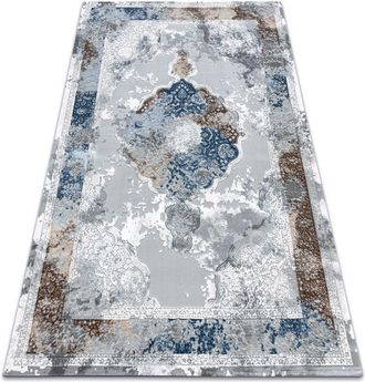 RugsX Rugsx - Carpet acrylic vals 09987A C69 74 Ornament rosette grey / ivory grey 80x100 cm