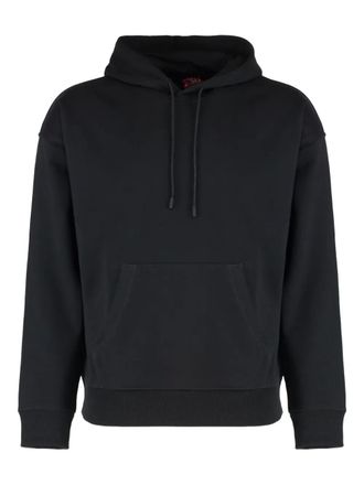 Diesel cotton hoodie - men - Cotton/Elastane - L - Black