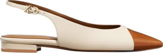 Margaux Eyewear The Elise Cap-Toe in Cotton And Saddle Nappa at Nordstrom, Size 40.5