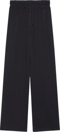GCDS Gcds, Broeken, Dames, Zwart, M, Katoen, Lounge Logo Trackpants