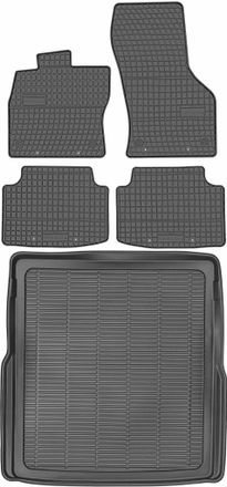 OEM Volkswagen Passat B8 Kombi A Partir De 2014 Set - Alfombrillas De Goma Para Coche + Alfombrilla Para Maletero