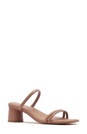 FRANKiE4 Robbie Crystal Embellished Slide Sandal in Clay at Nordstrom, Size 7.5