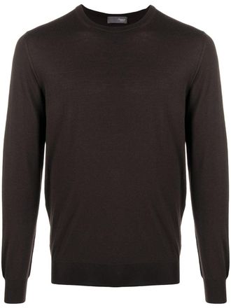 Drumohr merino-wool sweater - men - Merino - 50 - Brown