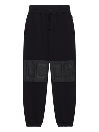 GCDS logo-embellishment trousers - Black