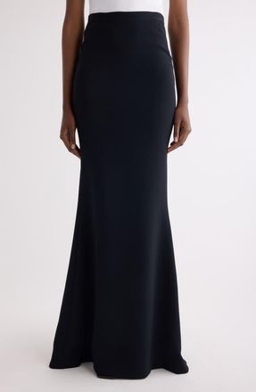 Givenchy Long Kick Back Stretch Trumpet Skirt in Black at Nordstrom, Size 12 Us