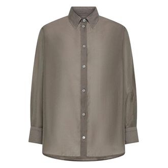 Cruna Shirts, female, Gray, Size: 2XS Yvonne Tie-Neck Shirt