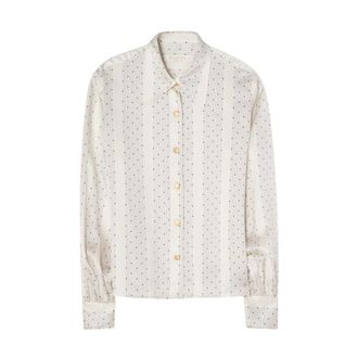 Busnel Anita Blouse - Dames - Blouses & Shirts - Beige - Maat: L Zijde