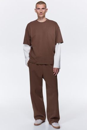 H&M Loose-fit sweatpants in Brown at Nordstrom, Size X-Large
