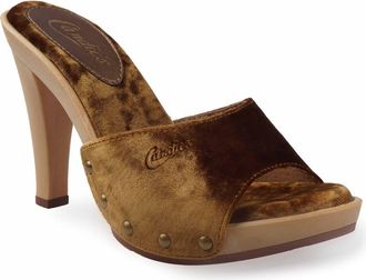 Candie's Antonella Slide Sandal in Bronze Velvet at Nordstrom, Size 6