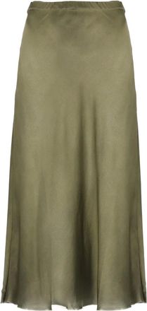 Avant Toi Rokken, Dames, Groen, S, Satijn, Zijden Rok