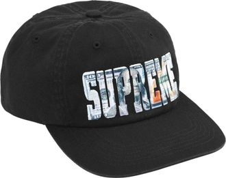 SUPREME SS26 Embroidered Money Logo 6-Panel Black SUP-SS26-1003-BLK