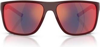 Ferrari 63mm Pillow Sunglasses in Bordeaux at Nordstrom