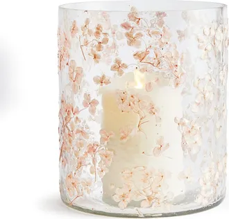Napa Home & Garden Petite Blossoms Hurricane Candle Holder Large in Pink at Nordstrom