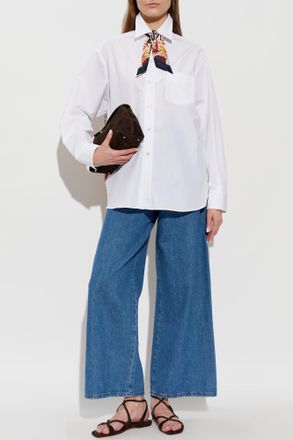 Etro Shirt Made Of Combined Fabrics, Womens, White