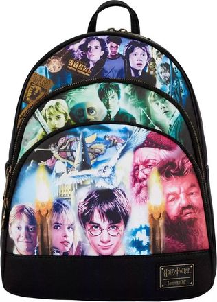 Loungefly Womens Harry Potter Trilogy Mini Backpack In Multi