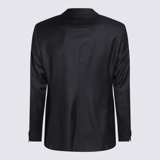 Giorgio Armani Mens Dresses Dark Blue Cashmere