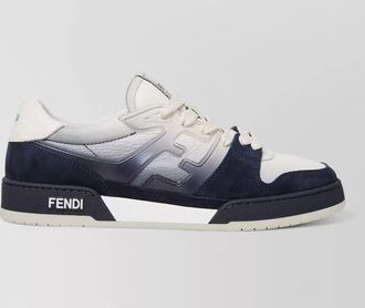 Fendi calf leather low-top sneakers