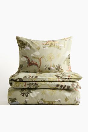 H&M Gemusterte Bettw&auml;sche - Green