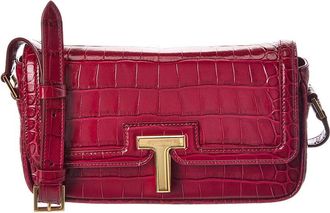 Tom Ford Croc-Embossed Leather Shoulder Bag