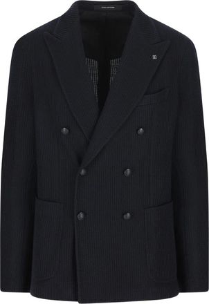 Tagliatore Jas met dubbele rij knopen - Blauw