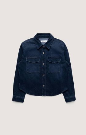 Mavi Womens Tia Denim Shirt In Dark Blue Move