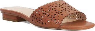 Dune London Womens Ladies Leostar - Laser Cut Leather Mules - Tan - Size UK 5
