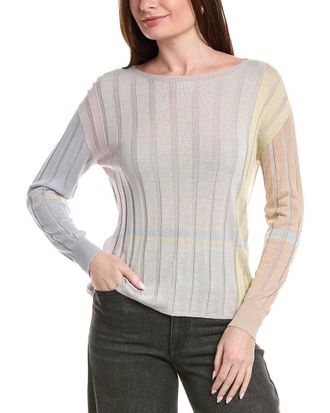 Akris Silk & Linen-Blend Knit Top