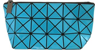 Issey Miyake Blue Green Pvc Pouch (Pre-Owned)