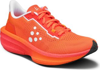 Craft Endurance 2 Running Shoe in Flourange/Contrast Pink at Nordstrom, Size 7.5