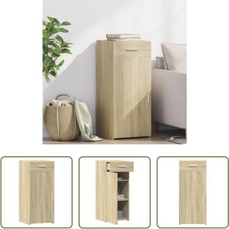 vidaXL Vidaxl Aparador De Madera De Ingenier&iacute;a Roble Sonoma 40x42,5x93 Cm
